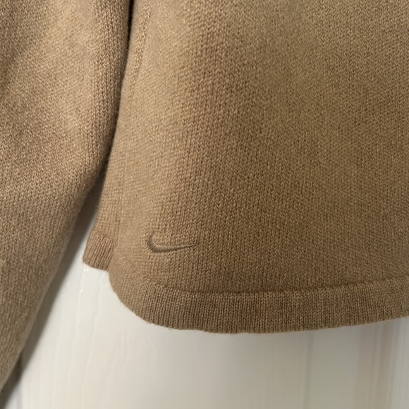 Nike Tan Zip-Front Hooded Sweatshirt - Picture 6 of 9